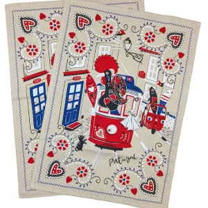 Portuguese Rooster Dish Towels Set of 2