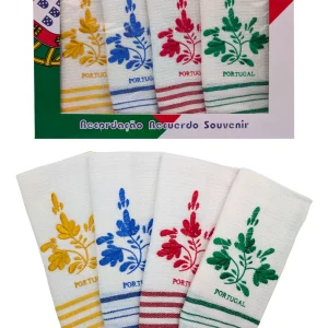 Viana's Embroidery Dish Towels Set of 4 with Gift Box