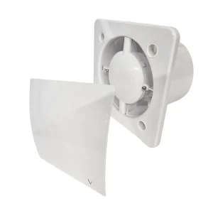 Turbo 100mm Bathroom Ventilation Motor Extractor Fan with Timer - White